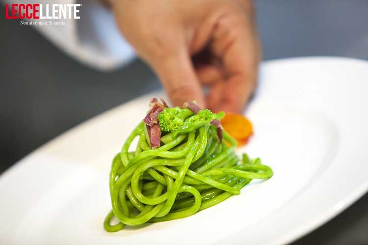 Un piatto del ristorante dello chef Giancarlo Polito. Gourmet Hotel La Locanda del Capitano a Montone, Perugia, Umbria