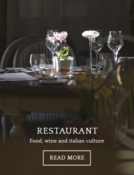 Umbria Restaurants. La locanda del Capitano, chef Giancarlo Polito Montone gourmet restaurant