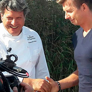 Umbria - Polonia: Chef Giancarlo Polito con Karol Okrasa capo chef del ristorante Platter a Varsavia 