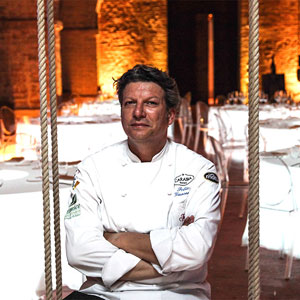 Eventi in Umbria, matrimonio vip in castello. Chef Giancarlo Polito, il Capitano