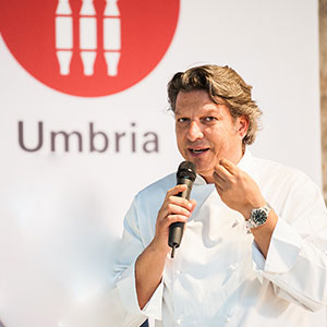 Umbria Region workshop chef Giancarlo Polito. The Captain