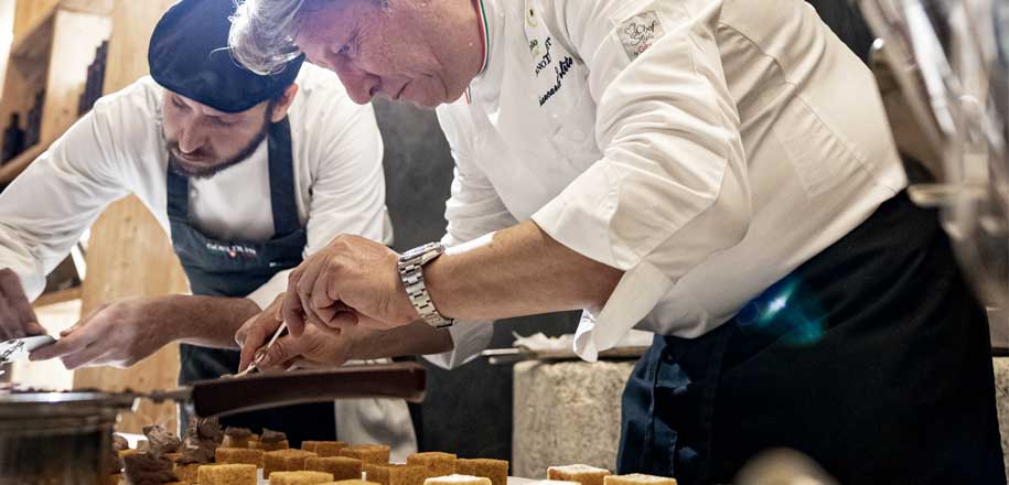 Chef Giancarlo Polito La Locanda del Capitano Montone, Perugia, Umbria, Italy