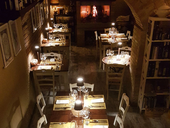Tipico Osteria typical Umbrian cuisine Restaurant in Montone, Perugia, Umbria. Host Paolo Morbidoni