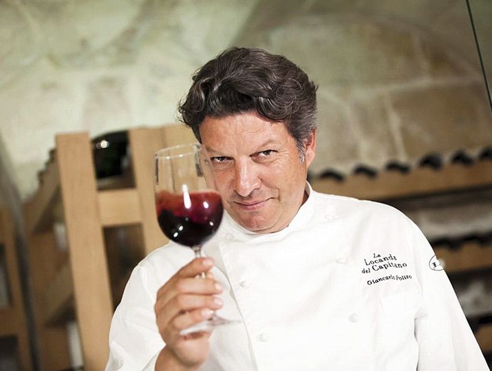 La Cantina della Locanda del Capitano: oltre 500 etichette di vini selezionate con cura dallo Chef Giancarlo Polito